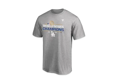 MLB Los Angeles Dodgers World Series 2024 Victory Commemorative Locker Room T-Shirt "Gray"