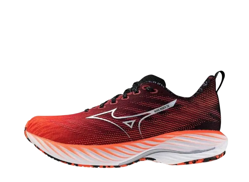 ミズノ ウェーブライダー28 アムステルダムマラソン "レッド/シルバー/ブラック"
