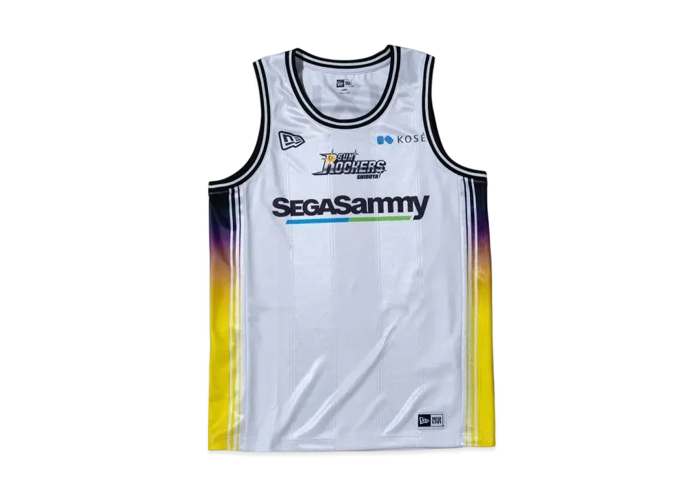 NEW ERA Basketball Game Shirt Sunrockers Shibuya 2024-25 Replica Uniform Away "White"