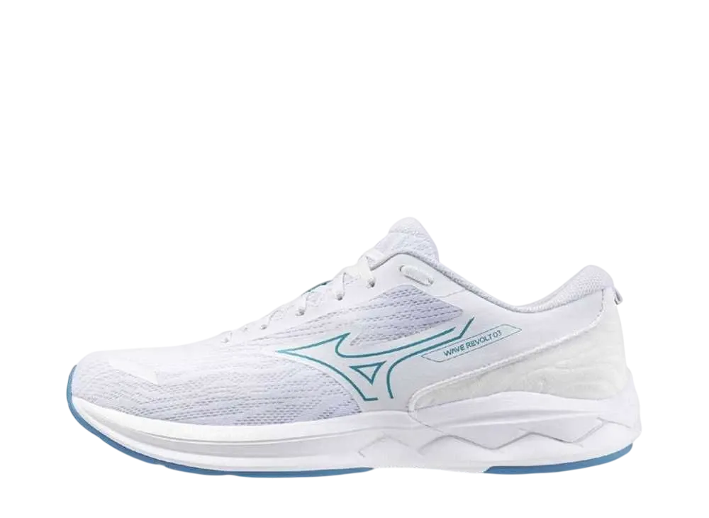 ミズノ ウエーブリボルト3 "ホワイト/ブルー"