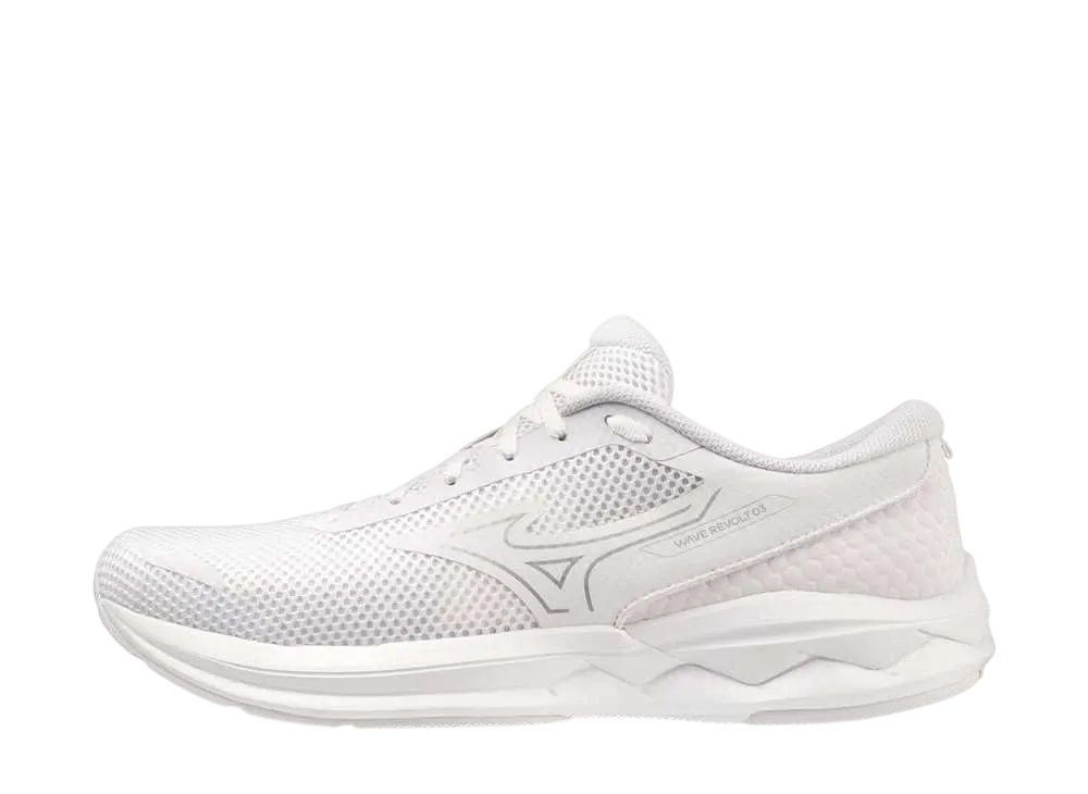 ミズノ ウエーブリボルト3 "ホワイト/シルバー"