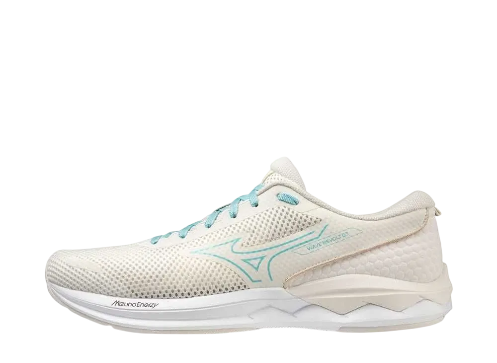 ミズノ ウエーブリボルト3 "オフホワイト/ブルー/ホワイト"
