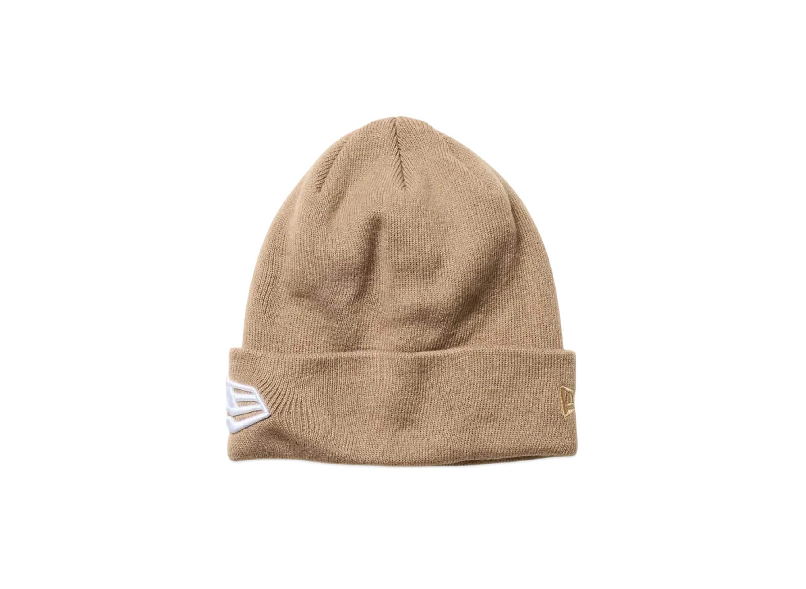NEW ERA Basic Cuff Knit Flag Logo "Beige"