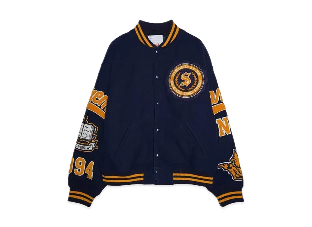 Supreme Veritas Varsity Jacket "Navy"
