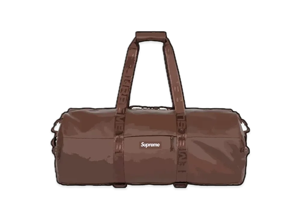 Supreme Leather Large Duffle Bag "Brown" (24FW)