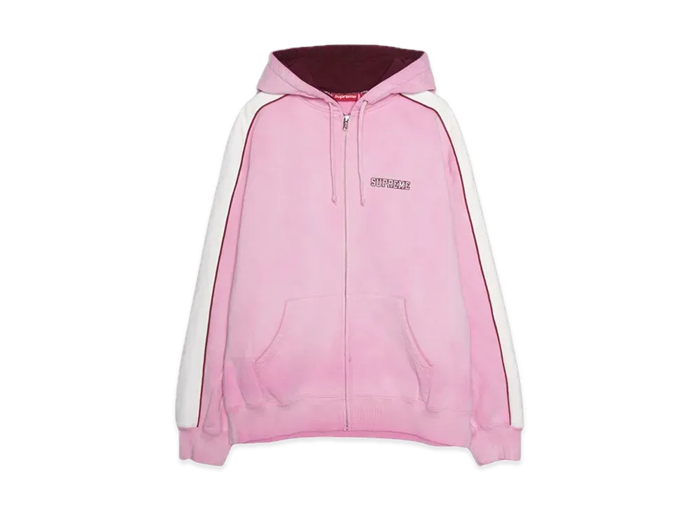 シュプリーム ステートジップアップフーディースウェットシャツ ウォッシュドピンク Supreme State Zip Up Hooded ピンク - メルカリ