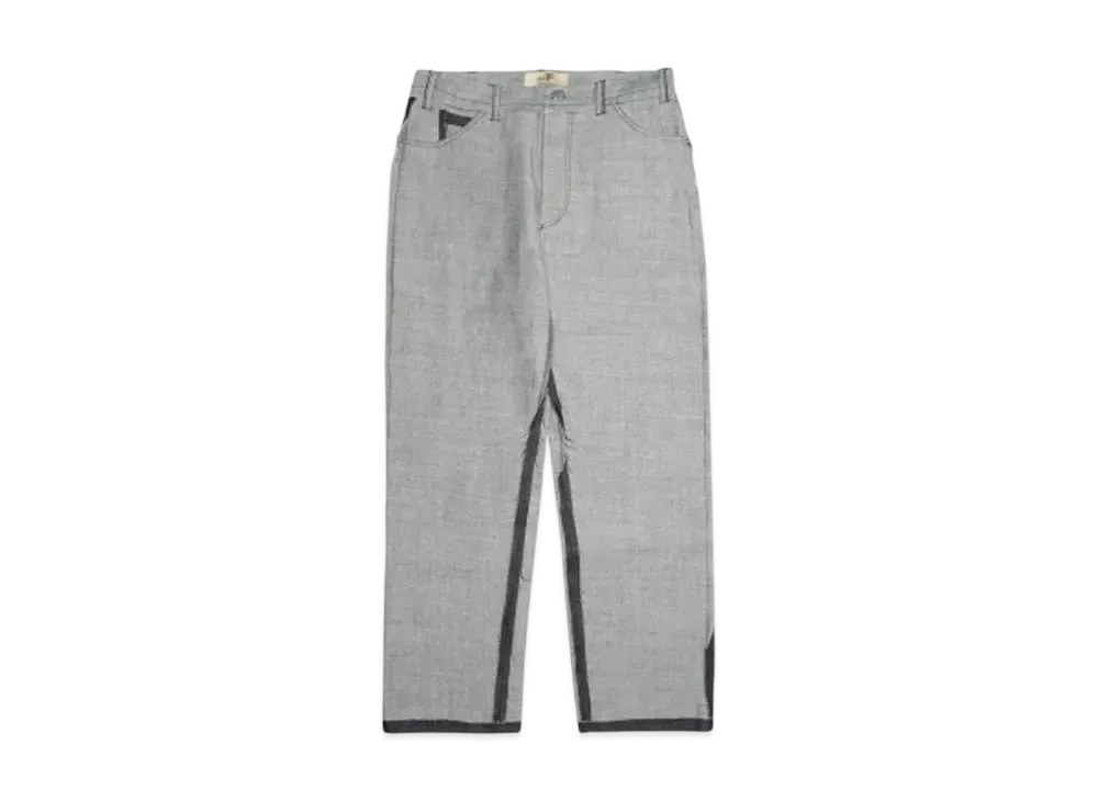 Flowers of Life Flowers reverse denim work pants "REVERSE"