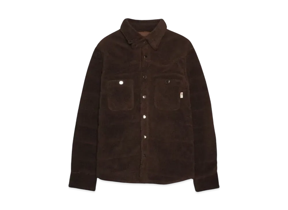 Flowers of Life Boa western shirts jacket "CHOCOLATE"