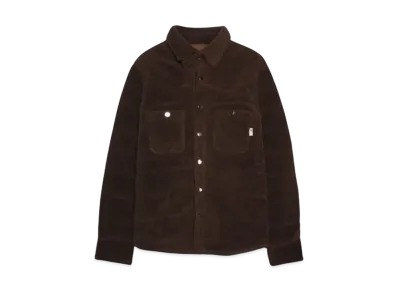 Flowers of Life Boa western shirts jacket "CHOCOLATE"