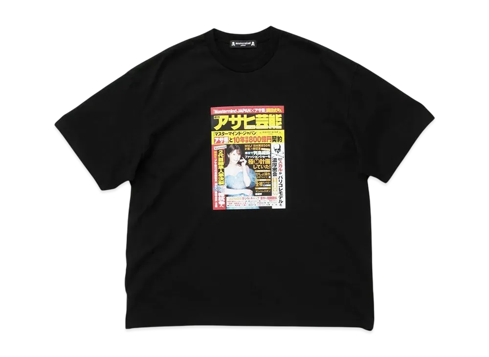 アサヒ芸能 x MASTERMIND /SS TEE "BLACK"