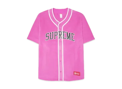 Supreme Polartec Baseball Jersey "Pink"