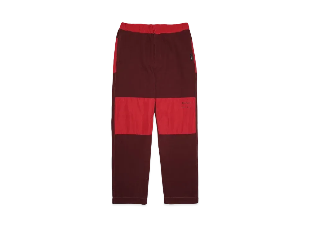 WILD THINGS x White Mountaineering FLEECE PANTS "BURGUNDY"