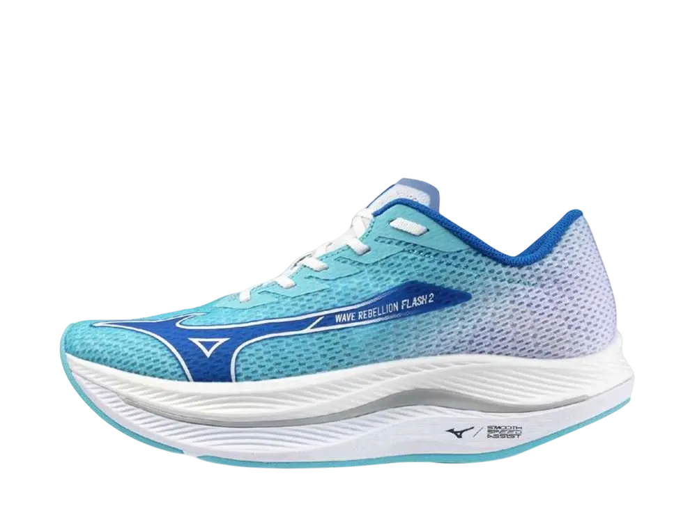 ミズノ ウエーブリベリオンフラッシュ 2 "ブルー/ホワイト"