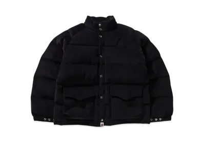 A BATHING APE KAWADA DOWN ITEMS Corduroy Classic Down Jacket (Men) "Black"