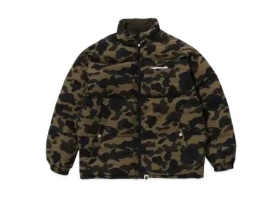 A BATHING APE KAWADA DOWN ITEMS 1st Camo Reversible Down Jacket "Green"