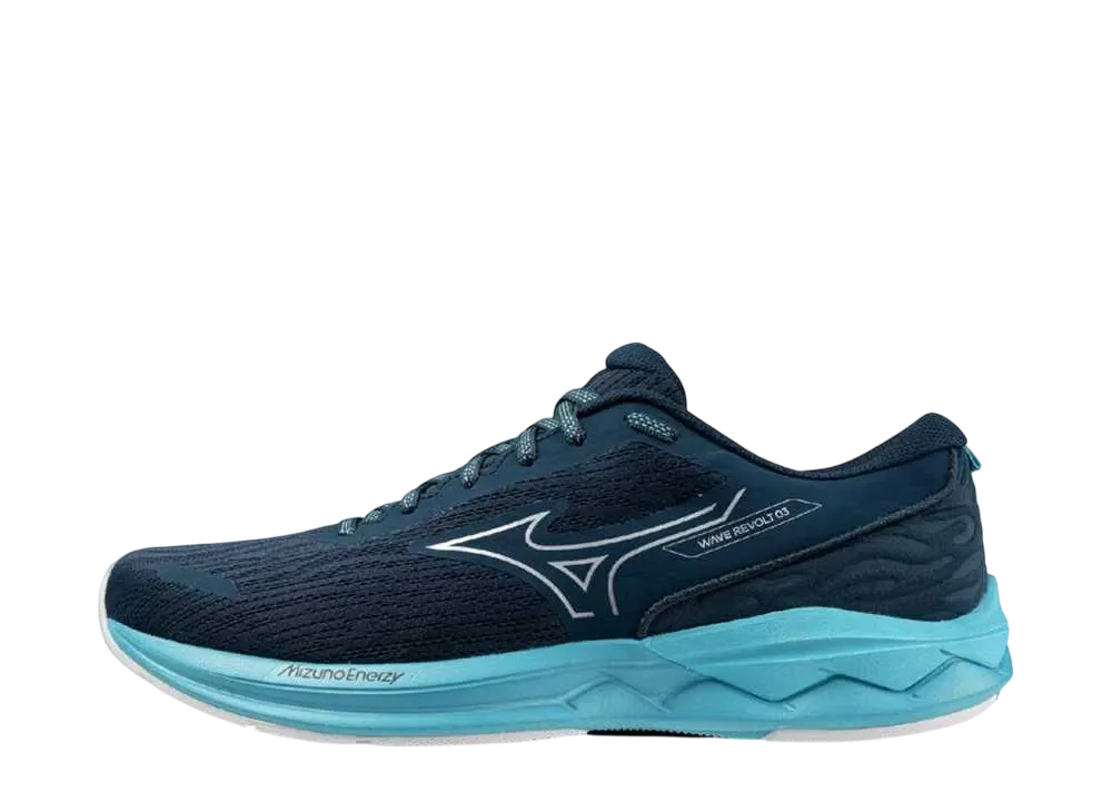 ミズノ ウエーブリボルト3 "ネイビー/シルバー/ブルー"