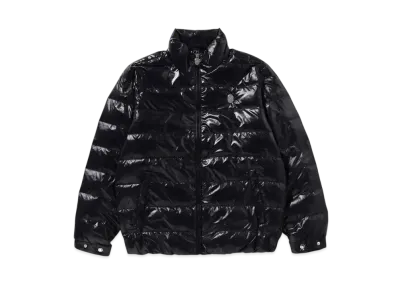 A BATHING APE KAWADA DOWN ITEMS Line Camo Debossed Regular Fit Down Jacket "Black"