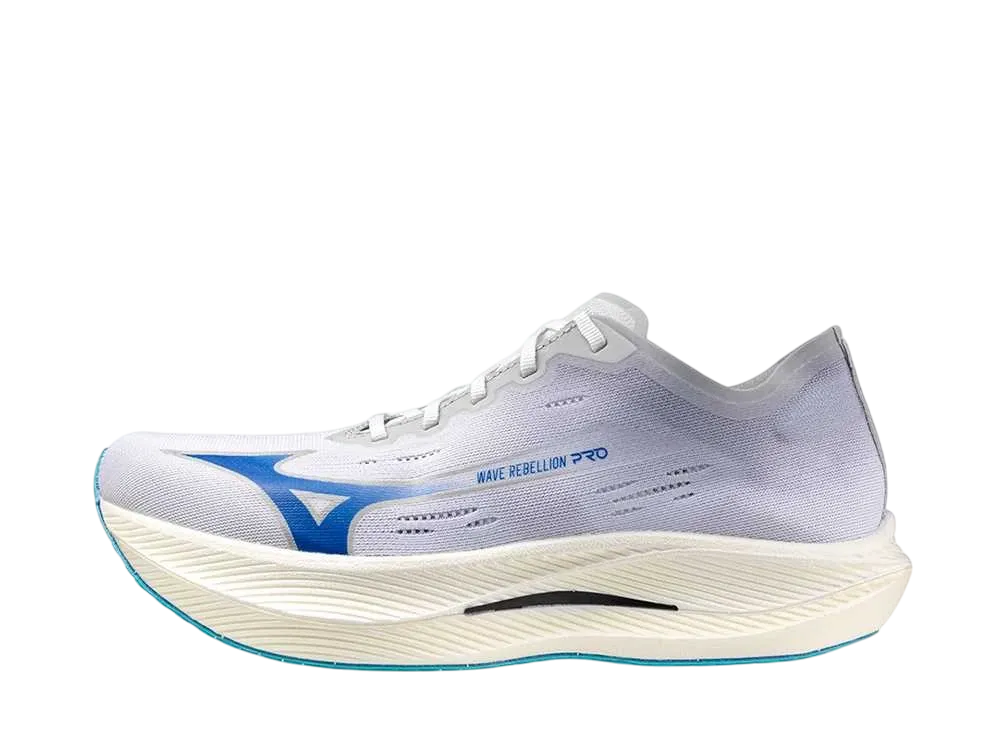 ミズノ ウエーブリベリオンプロ ナチュラル "ホワイト/ブルー"