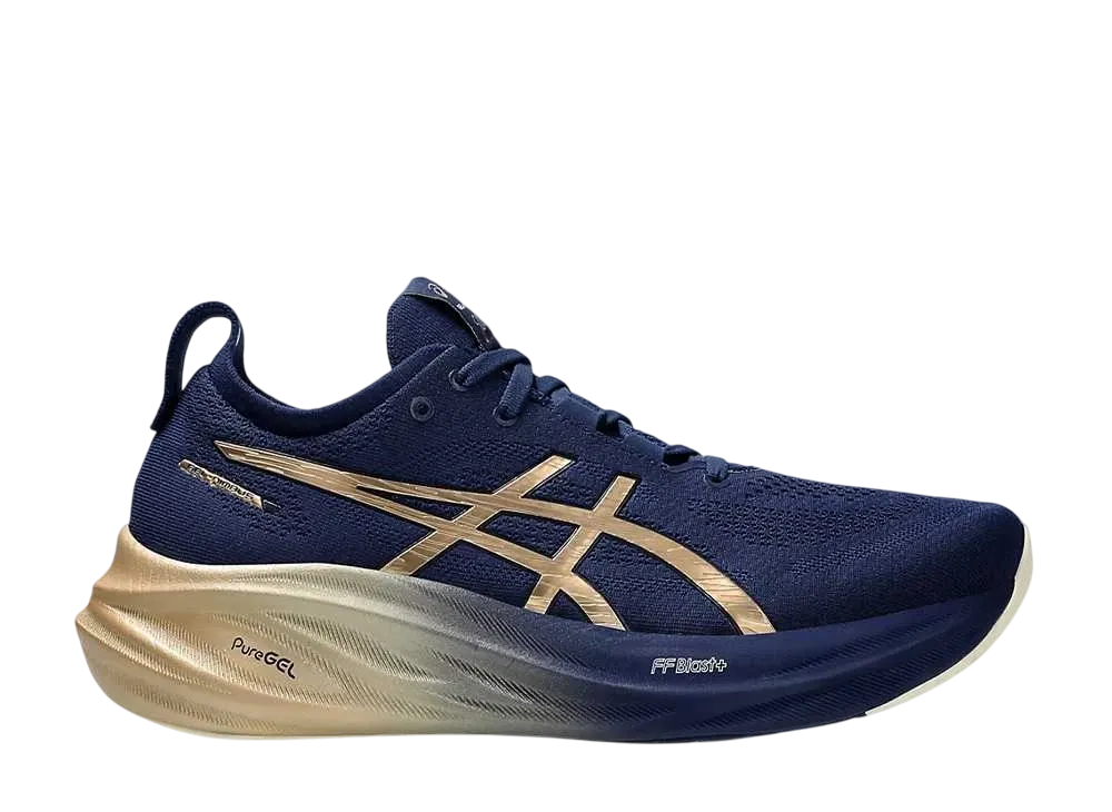 アシックス ゲルニンバス26 プラチナム "ブルーエクスパンス/シャンパン"