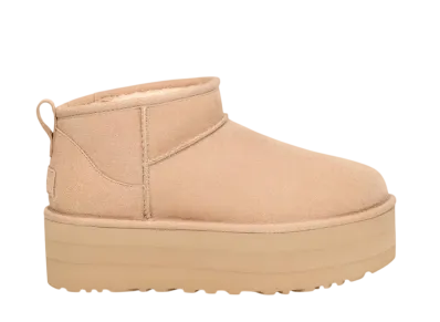 UGG Women's Classic Ultra Mini Platform "Driftwood/White Pepper"