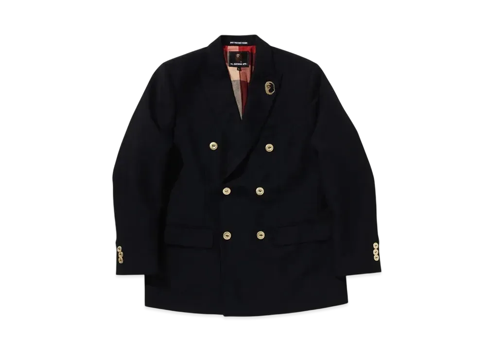 A BATHING APE Mr. BATHING APE 24FW Double Breast Blazer "Navy"