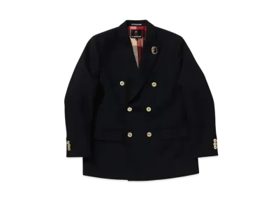 A BATHING APE Mr. BATHING APE 24FW Double Breast Blazer "Navy"