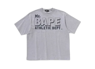A BATHING APE Mr. BATHING APE 24FW Bape Logo Tee "Gray"