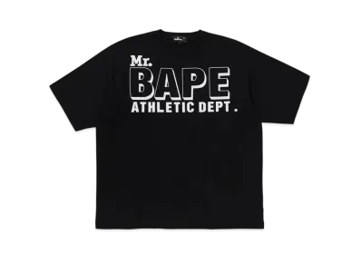 A BATHING APE Mr. BATHING APE 24FW Bape Logo Tee "Black"