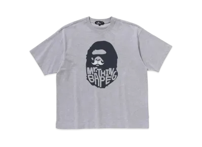 A BATHING APE Mr. BATHING APE 24FW Ape Head Tee "Gray"