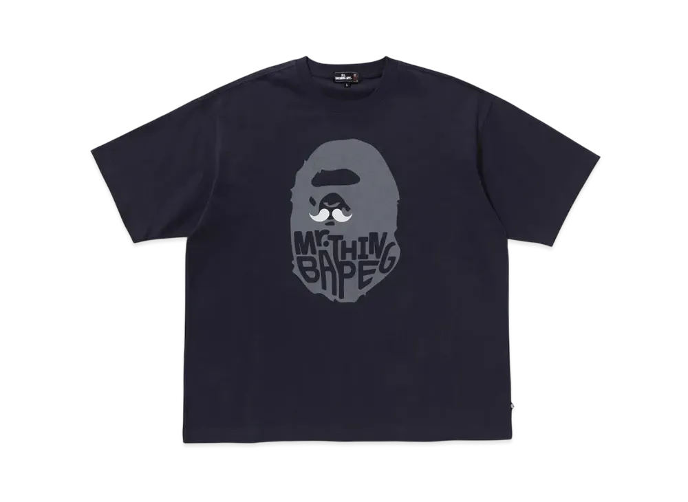 A BATHING APE Mr. BATHING APE 24FW Ape Head Tee "Navy"