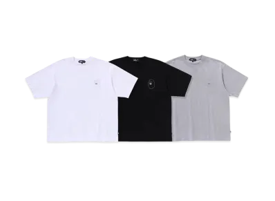 A BATHING APE Mr. BATHING APE 24FW Logo Tee Set "White/Black/Gray"