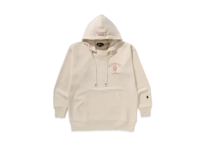 A BATHING APE Mr. BATHING APE 24FW College Pullover Hoodie "Ivory"