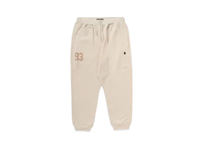 A BATHING APE Mr. BATHING APE 24FW Logo Sweat Pants "Ivory"