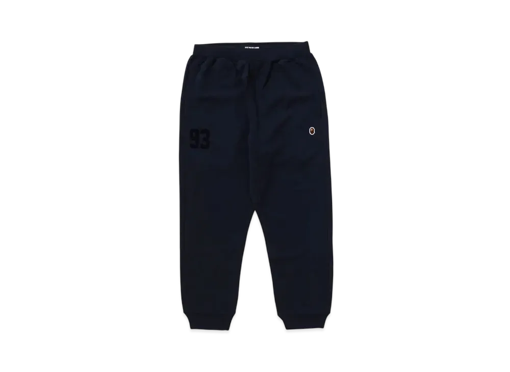 A BATHING APE Mr. BATHING APE 24FW Logo Sweat Pants "Navy"