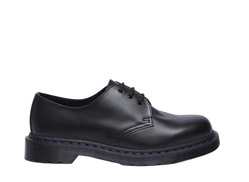 Dr.Martens 1461 Navy Stitch 3-Eye Shoes "Black"