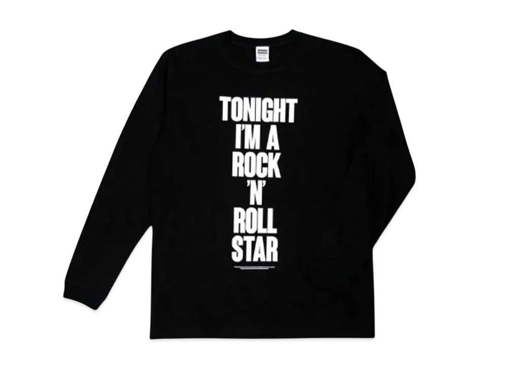 Oasis x Jill Furmanovsky x Kosuke Kawamura Rock 'n' Roll Long T-Shirt "Black"