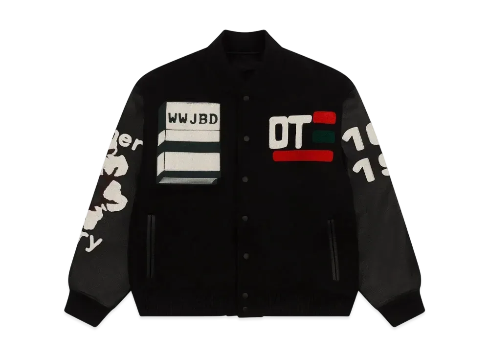 DENIM TEARS x CACTUS PLANT FLEA MARKET Varsity Jacket "Black"