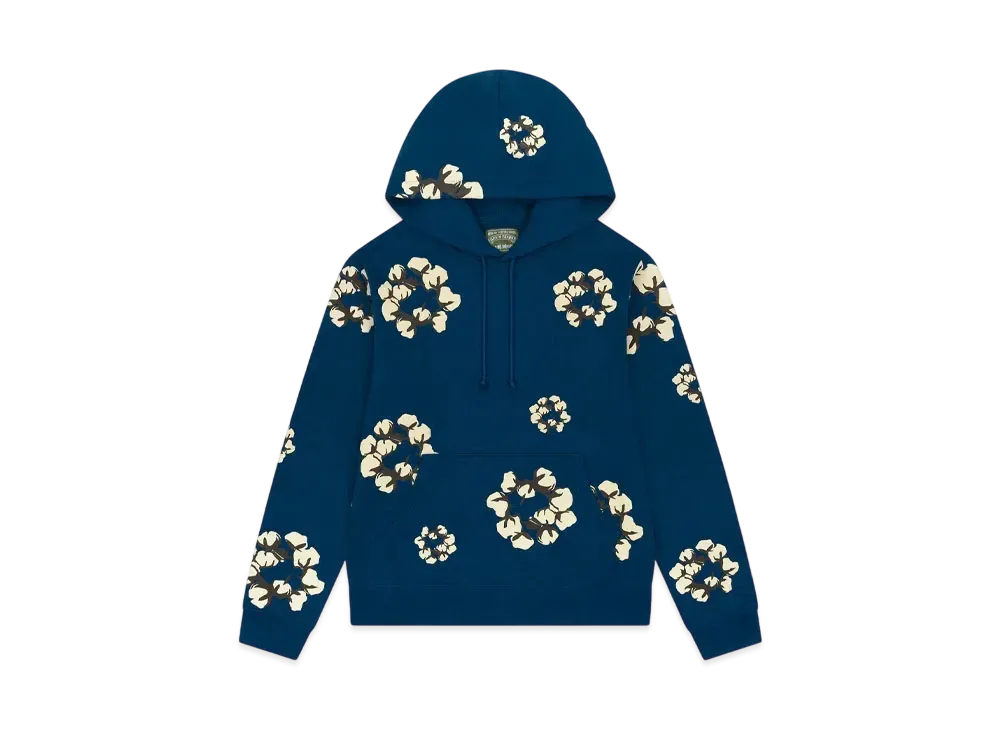 DENIM TEARS x CACTUS PLANT FLEA MARKET Wreath Hoodie "Navy"