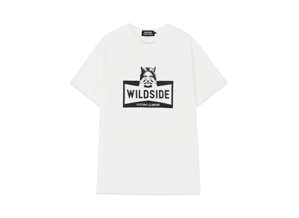 WILDSIDE Yohji Yamamoto x HYSTERIC GLAMOUR 'SEE NO EVIL' S/S T-shirt "White"
