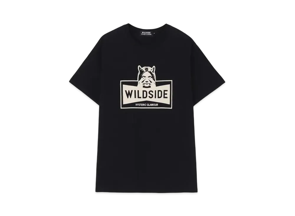 WILDSIDE Yohji Yamamoto x HYSTERIC GLAMOUR 'SEE NO EVIL' S/S T-shirt "Black"