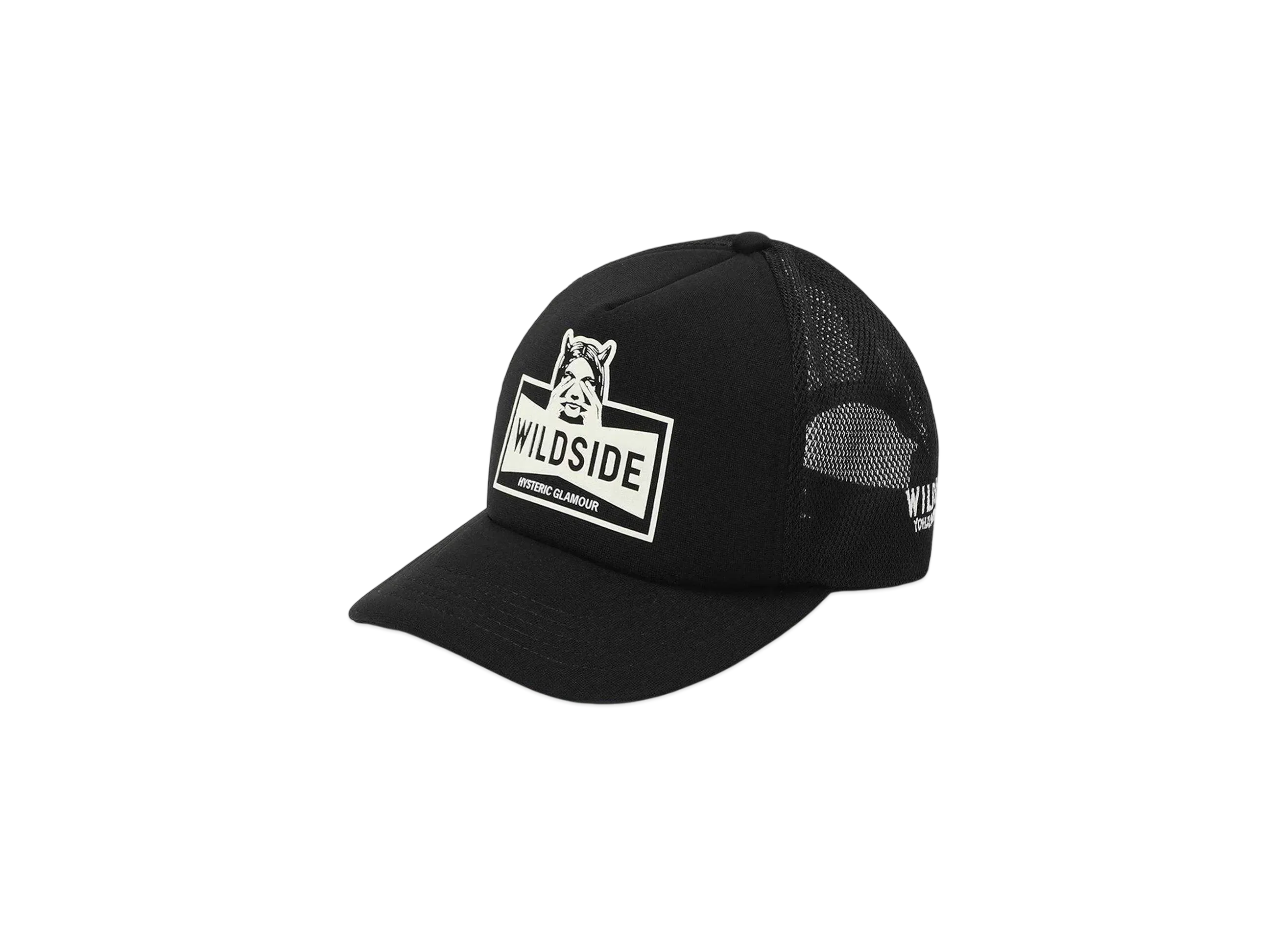 WILDSIDE Yohji Yamamoto x HYSTERIC GLAMOUR 'SEE NO EVIL' Mesh Cap "Black"