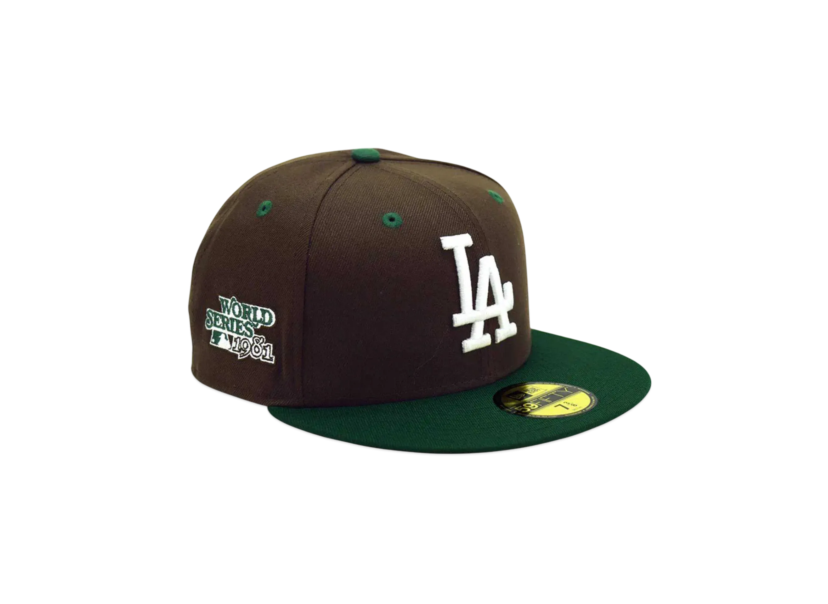 NEW ERA x THE CAP 'deep forest' 59Fifty Los Angeles Dodgers "Walnut/Dark Green"