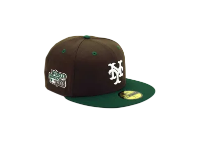 NEW ERA x THE CAP 'deep forest' 59Fifty New York Mets "Walnut/Dark Green"