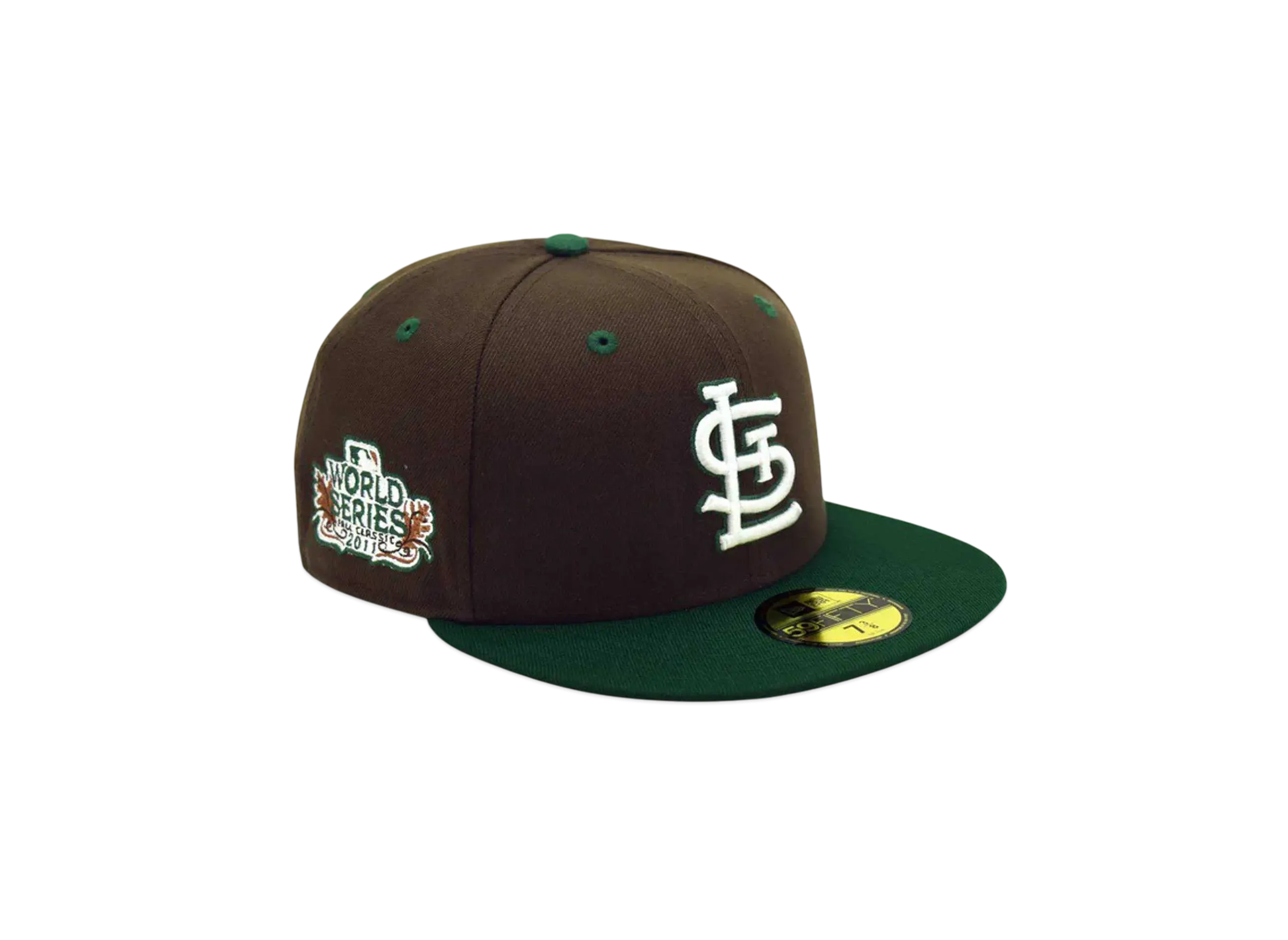 NEW ERA x THE CAP 'deep forest' 59Fifty St. Louis Cardinals "Walnut/Dark Green"