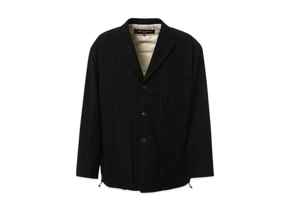 COMME des GARCONS HOMME 24FW Last Delivery Wool Merino Encon Jacket "Navy"
