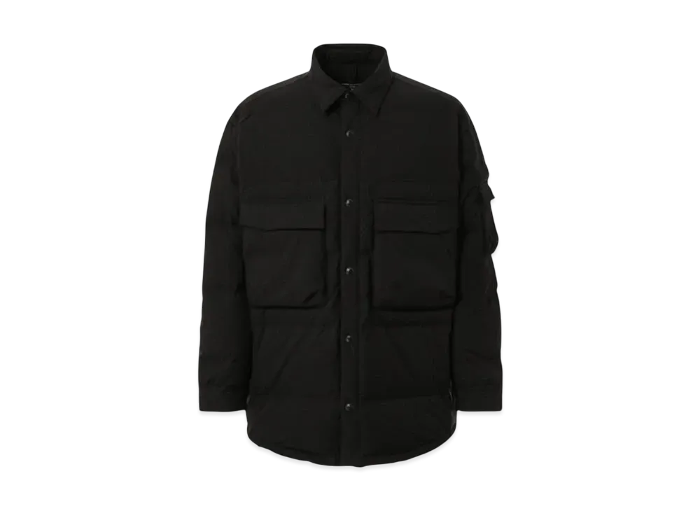 COMME des GARCONS HOMME 24FW Last Delivery Ester Taffeta x Nylon Lipcross Down Shirt "Black"