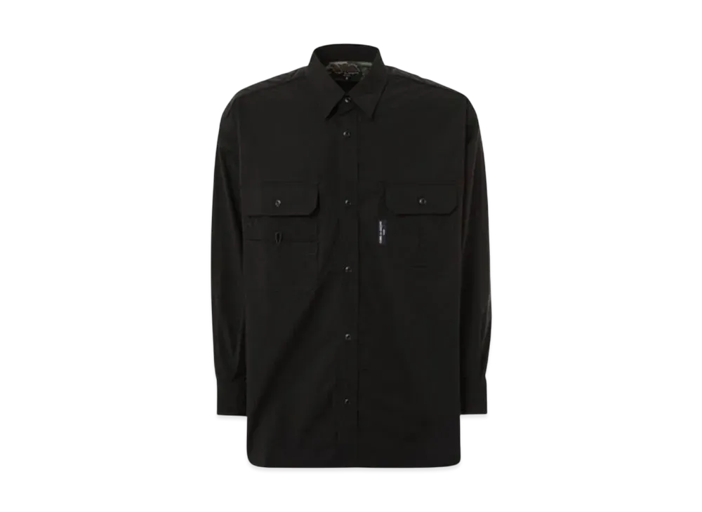 COMME des GARCONS HOMME 24FW Last Delivery Solotex Ester Taffeta Shirt "Black"