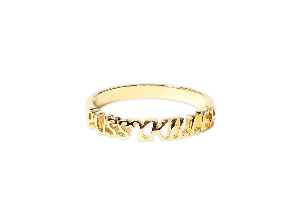 WACKO MARIA Pussykiller Ring "Gold"