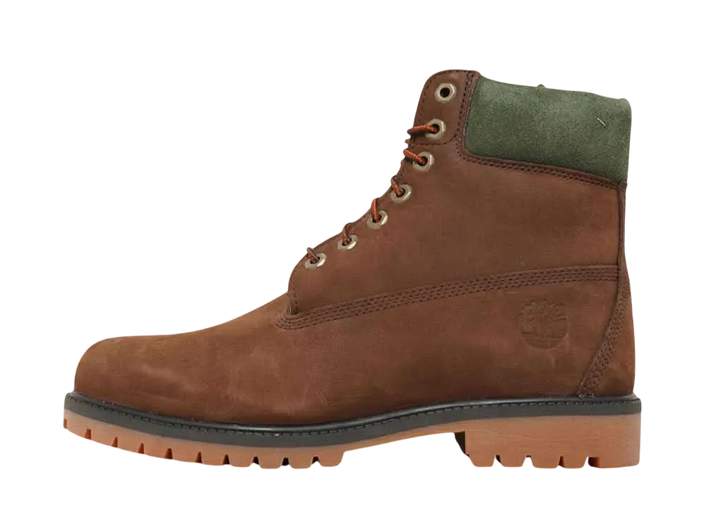 Timberland 6 INCH Premium WP BOOT "DARK BROWN NUBUCK"