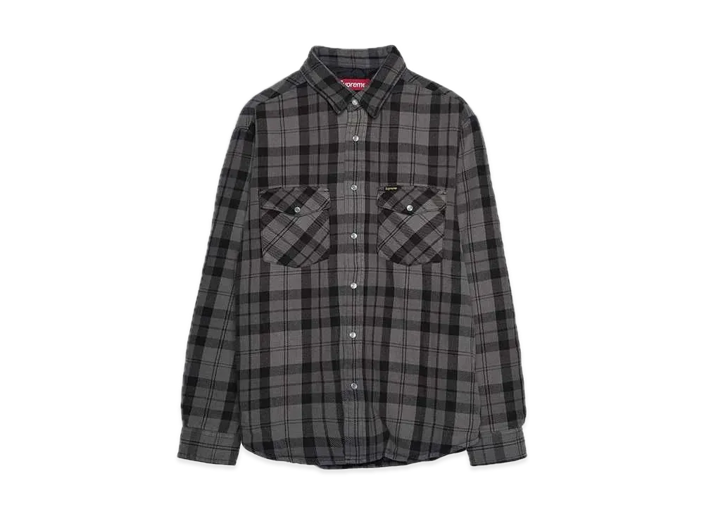 Supreme Quilted Flannel Snap Shirt 